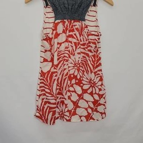 One September denim red white tank top - Picture 15 of 15